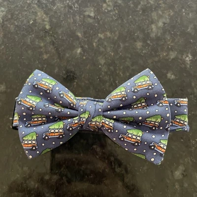 VINEYARD VINES Boys Blue Silk Bow Tie, Woody & Tree, NWT! - Image 1 of 4