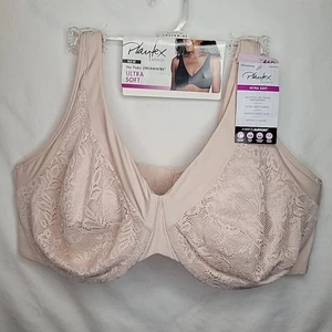 Playtex Bra 46D Blush Pink Dreamwire Ultra Soft No Poke 4833 New with Tags - Picture 1 of 4