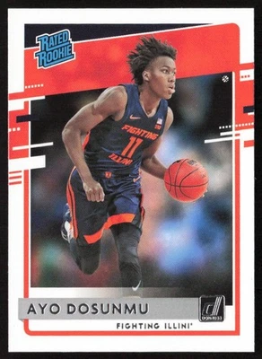 2021 Panini Donruss Draft Picks Ayo Dosunmu #44 Rookie Illinois - Image 1 of 2