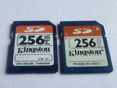 Lot Of 2 Kingston 256MB SD Memory Cards - Tested - Tracked Postage - Image 1 of 2