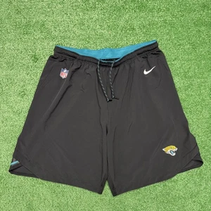 Jacksonville Jaguars Shorts Mens 2XL Black NFL Football Dri Fit Nike On Field - Picture 1 of 11