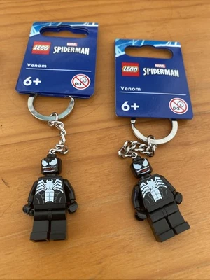 2 Lego Marvel Venom Minifigure Key Chain 854006 - NEW - Image 1 of 2