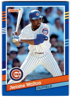 Jerome Walton 1991 Donruss #72c Chicago Cubs - Image 1 of 2