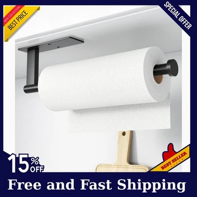 Paper Towel Holder Under Cabinet - Stainless Steel Paper Towel Holder Wall Mount - Image 1 of 4