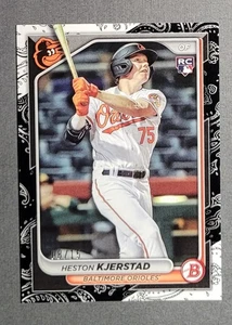 2024 Bowman Heston Kjerstad Black Pattern RC /15 - Picture 1 of 3