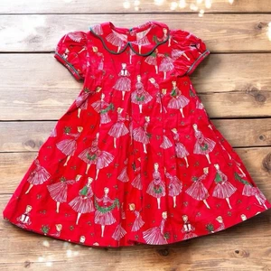 James & Lottie Christmas Holiday Hostess Paige Pleat Dress Size 4t Vintage Lady - Picture 1 of 8