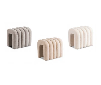 Sitzhocker Polsterhocker Pouf Sitzpouf Sitzpuff Gepolstert Comfort Teddyfell - Bild 1 von 4