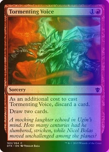 MTG Magic the Gathering Tormenting Voice (163/272) Dragons of Tarkir LP FOIL - Picture 1 of 1