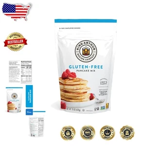 Mezcla para panqueques sin gluten certificada Kosher, 6 paquetes de 5 oz - esponjosa y nutritiva - Imagen 1 de 8