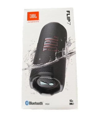 JBL Flip 7, Bluetooth-Lautsprecher, Schwarz, Wasserfest - Bild 1 von 2