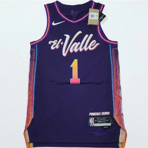 NWT AUTHENTIC Nike Devin Booker #1 Phoenix Suns NBA City Edition Jersey 40 SMALL - Picture 1 of 13