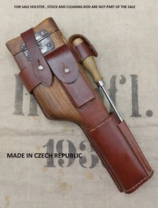 WW1 German Army Mauser C96 100% Handmade Cow 100% Leather Holster - Czech Made - Picture 1 of 7