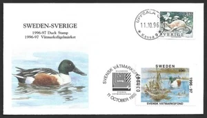 Sweden 1996-1997 Duck stamp 50Kr on FDC - Picture 1 of 2