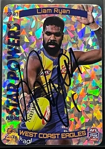 Signed Liam Ryan West Coast Eagles Autograph on 2021 Teamcoach Star Powers Card - Bild 1 von 1