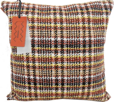 MISSONI HOME KISSENBEZUG POLSTERUNG STRICK 16x16in 40x40cm LEINENMISC TARTAN 138 - Bild 1 von 4