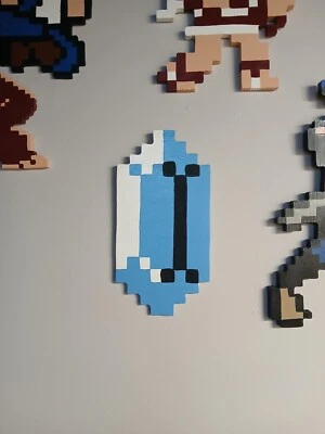 Nintendo NES The Legend of Zelda Handmade Pixel Art Rupee - Image 1 of 3