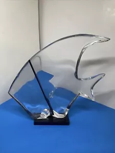 Vintage Mid-Century Lucite Angel Fish 14 Inches - Picture 1 of 7