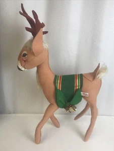 Annalee 1996 Reindeer Vintage Reindeer 18" W/tags Saddle bags & Jingle bells - Bild 1 von 12