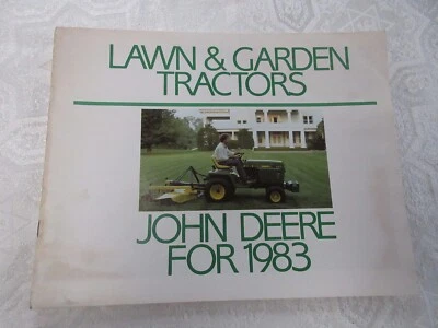 John Deere 1983 Lawn & Garden Tractor Brochure 20 Page 210 212 214 216 314 318 + - Image 1 of 4