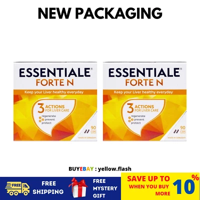 2 boîtes 90 cap Essentiale Forte N Détox pour le foie et supplément tonique p...