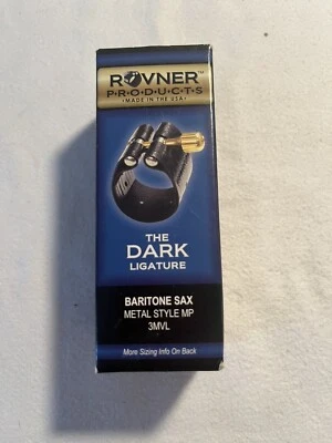 Saxo barítono Rovner estilo metal MP ligadura oscura 3MVL Foto 1 de 4