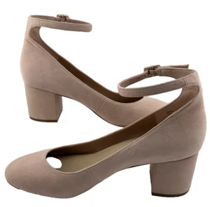 Aldo Clarisse Women's Block Heel Leather Light Pink Heel Size 5 Pumps NIB - Picture 1 of 11