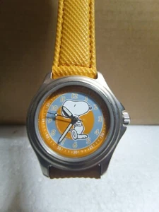 Snoopy Watch ORANGE Opex **NEW** JAPAN Movt - Water Resist - (DEATH BATTERY) - Picture 1 of 6