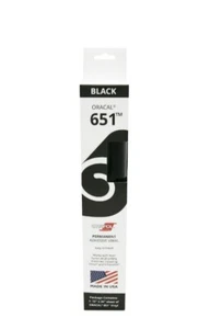 Oracal 651 Permanent Self Adhesive Vinyl 12" x 24" Sheet BLACK ~ Easy To Install - Picture 1 of 1