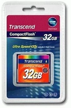 Transcend Information TS32GCF133 32GB CF CARD 133X, TYPE I - Image 1 of 1