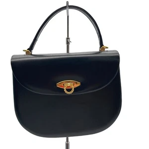 Launer London Handbag black solid Royal Warrant of Appointment - Picture 1 of 18