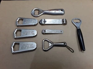 Vintage Bottle And Can Openers 8 Pcs Molsons Barware Advertising Beer Soda Pop - Bild 1 von 7