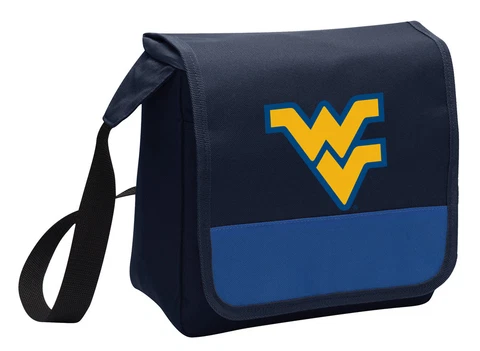 WVU Lunch Bag West Virginia University Lunchbox Cooler ADJ SHOULDER STRAP Cover