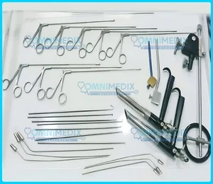 Pedestal Laryngoscope Set Micro Laryngeal Surgery ENT Instruments Premium - Picture 1 of 7