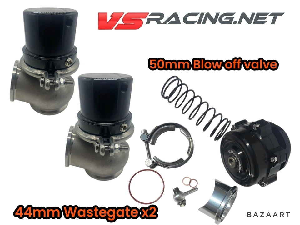 Vs Racing Dual 44mm Wastegate And 50mm Blow Off Valve Combo - Image 1 of 1