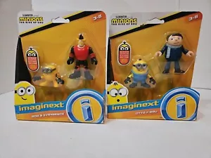 IMAGINEXT Minions Rise of GRU BOB & SVENGENCE GRU & OTTO NEW Sealed 2019 - Picture 1 of 6