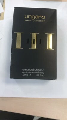 Ungaro Iii Men's Cologne by Ungaro 3.4oz/100ml EDT Spray (No Cellophane) Rare - Image 1 of 4