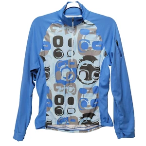 Hind Cycling Jersey Womens XL Blue Long Sleeve Three Back Pockets Performance - Picture 1 of 18