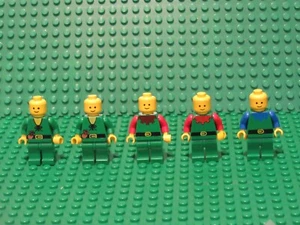 Lot 5 LEGO Vintage Castle Collar Forestmen Minifigs Vintage Forest Men 6066 NH5 - Picture 1 of 2