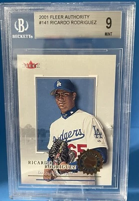 2001 Fleer Authority - Authority Rookie Ricardo Rodriguez #141 /2001 (RC) - Image 1 of 2