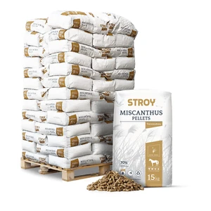 Miscanthus Einstreu Granulat Pellets Pferdestreu 15kg x 65 Sack 975kg Palette - Bild 1 von 8