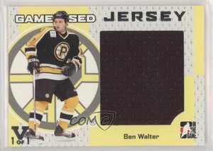 2006 ITG Heroes and Prospects Game-Used Jersey Vault Silver 1/1 Ben Walter 1p0