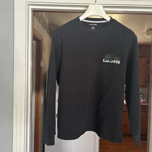 Lacoste Unisex Sleepwear Logo Waffle Knit Shirt XXL But Fits More Like An X/XL - Picture 1 of 3