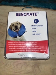 NEW SEALED Benchmate XL Inflatable 18" Dog Collar Rottweiler Mastiff Great Dane - Picture 1 of 2
