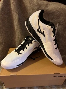 Men’s Mizuno Wave Enforce Court AC Tennis Shoes White/Black Hombre - Picture 1 of 3