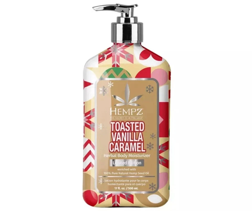 2 Hempz Toasted Vanilla Caramel Skin Moisturizer 17 Fl Oz Limited Edition