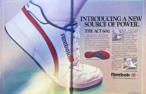 1986 Magazine Advertisement Reebok The Act 600 Athletic Shoes - Picture 1 of 2