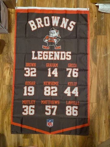 Cleveland Browns Legends 3x5 ft Flag NFL American Football Sports Gift Banner Cover