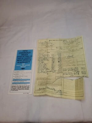Chevrolet Truck Series 10-30 1974 y EL Camino vehículo nuevo política de garantía servicio Foto 1 de 3