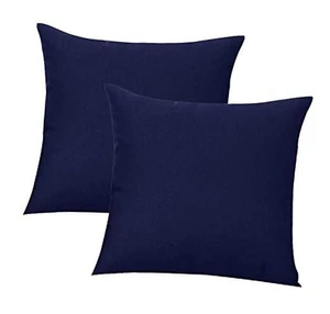 2er Pack Outdoor/Indoor Überwurf Kissenbezug, Wasserdicht 18" x 18" (2er Pack) Marineblau - Bild 1 von 7