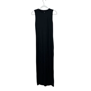Skims Smooth Layers Long Maxi Boat Neck Dress In Black Women’s Size Medium - Picture 1 of 4